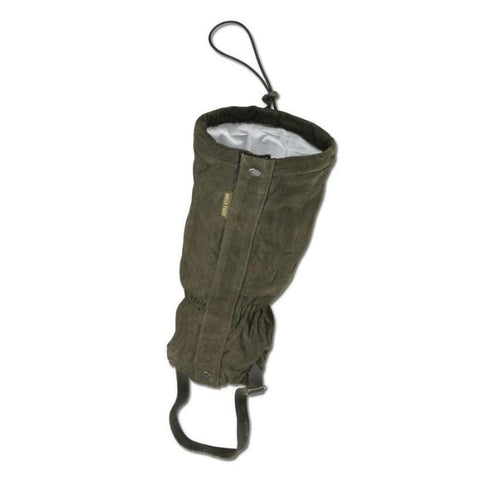 Verney Carron Tyrol guêtres étanches et résistantes pour chasse en cuir de buffle avec membrane étanche, câbles caoutchouc/acier, couleur verte, taille unique