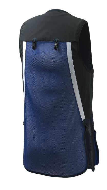 Gilet de tir Beretta pour homme, confectionné en coton et filet 3D respirant, offrant une liberté de mouvement et un confort exceptionnel, design ergonomique idéal pour la compétition