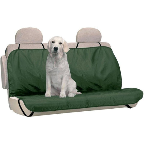 Housse de banquette imperméable pour voiture, construction en polyester anti-scratch, protection banquette facile à installer avec élastiques, idéale pour protéger contre la boue, les poils et l'humidité, pliable et facile à ranger, taille universelle adaptée à tous types de banquettes.