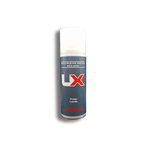 Image de l'Huile Silicone Umarex 200 ml utilisé pour la lubrification et la protection contre la corrosion, adapté pour le plastique et le caoutchouc, offrant des propriétés antistatiques et antiadhérentes pour un usage industriel et personnel.