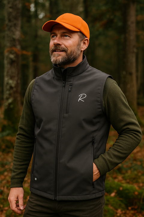 Gilet chauffant Thermal X-Series avec batterie PowerBank 5000 mAh, idéal pour la chasse et les activités en extérieur, doté de multiples zones de chauffe et fabriqué avec des fibres de carbone pour un design léger et confortable. Disponible en tailles S à 3XL, ce gilet offre une chaleur personnalisée avec un indicateur de chauffe LED et un entretien facile grâce à son lavage en machine. Parfait pour l'hiver et le grand froid.