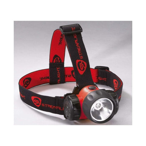 Lampe Frontale Streamlight 3AA HAZ-LO + Strap Caoutchouc Orange