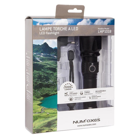 Lampe Tactique rechargeable Num’Axes Led 1000 lumens NUM667