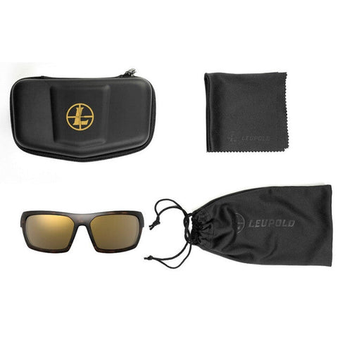 Lunettes Leupold Packout Matte avec protection balistique et verres polarisants, standards ANSI Z87.1+, monture légère pour chasse et tir, offrant protection UV complète et compatibles avec verres correcteurs, idéales pour chasseurs et tireurs professionnels