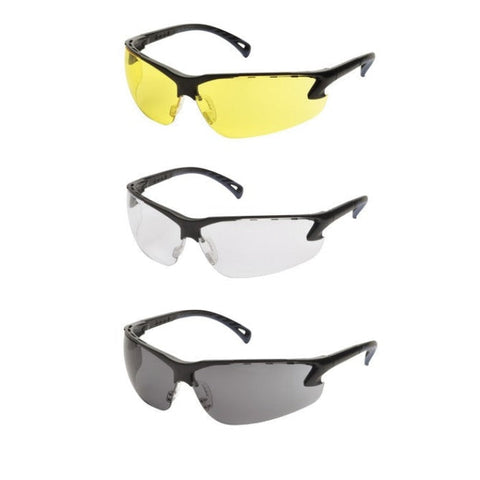 Lunettes de Protection ASG CE certifiées offrant confort et sécurité pour le tir sportif, airsoft et travaux, disponibles en plusieurs couleurs avec verres résistants aux impacts.