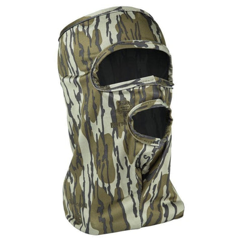 Masque de chasse camo Primos Stretch avec trou de bouche pour meilleure ventilation, camouflage discret et efficace, tissu extensible confortable, idéal pour chasseurs en affût ou déplacement