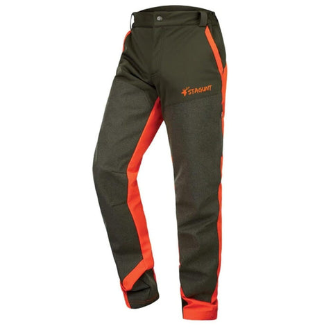 Pantalon de traque Stagunt Wildtrack robuste pour chasseurs, offrant une protection contre l'abrasion, avec des renforts résistants et une conception ergonomique pour une liberté de mouvement dans les forêts denses ou terrains accidentés.