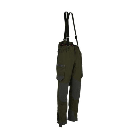 Men's waterproof breathable pants made from durable polyester and spandex ripstop fabric, featuring articulated knees, elastic waist, adjustable zipped legs, multiple functional pockets, ideal for outdoor activities such as hiking, available in sizes 38 to 56.