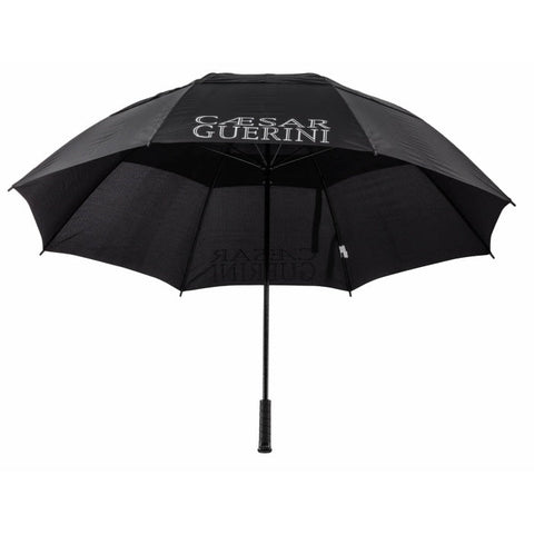 Parapluie Caesar Guérini noir avec poignée ergonomique et armature en carbone, offrant une résistance exceptionnelle. Parapluie de haute qualité pour une protection optimale sous la pluie, incorporant des matériaux robustes et un design élégant parfaitement adapté pour une boutique Shopify.