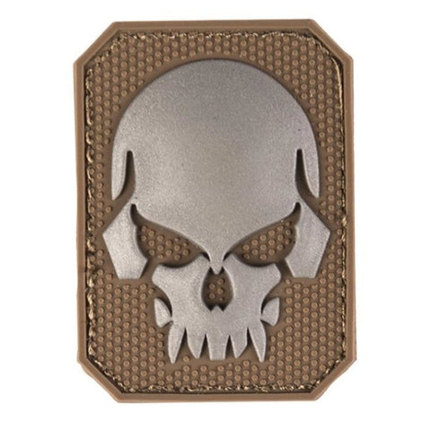 Patch PVC Tête de mort 6 x 4.5cm A60473