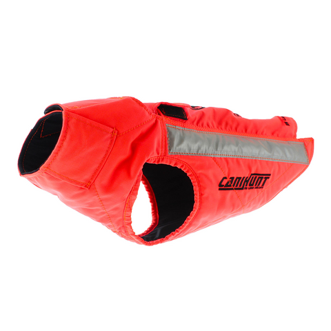 Gilet CaniHunt Protect Light pour chiens de chasse, léger, résistant, conçu pour protection efficace, tissu CORDURA RIPSTOP, anti-perforation, haute visibilité, doublure imper-respirante, ajustement facile, idéal pour petits chiens de chasse