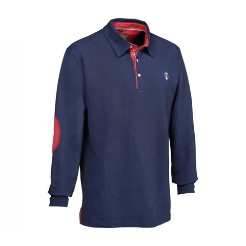 Polo manches longues Verney Carron Casual - Bleu LVPO057BS