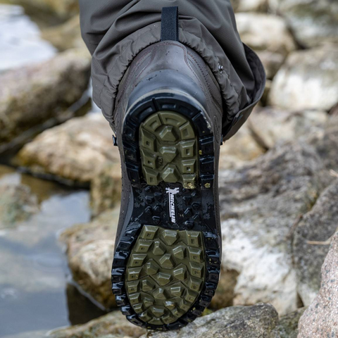 Chaussures Le Chameau Lite Explore 7 pouces en cuir Terracare écologique, imperméables et respirantes avec semelle MICHELIN pour terrains difficiles, idéales pour randonnée et activités outdoor.