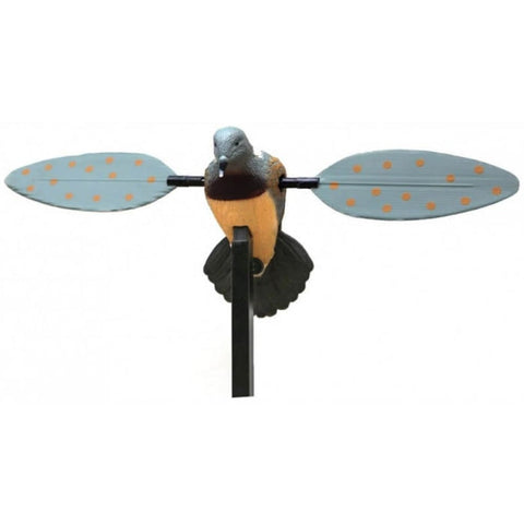 Leurre corbeau rotatif électrique ultra réaliste avec ailes motorisées, résistant aux intempéries, anti-UV, idéal pour attirer les corvidés et maximiser l’efficacité lors des chasses au corbeau.