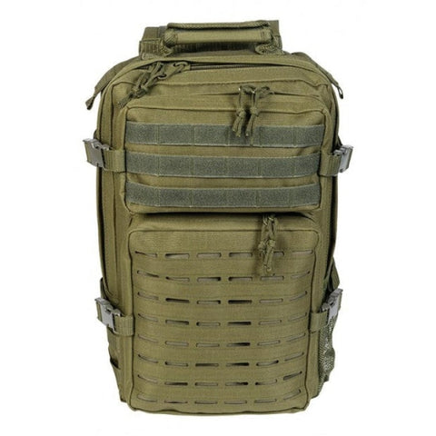 Sac à dos Cityguard Elite Pro 20L en polyester ripstop avec fonctionnalités MOLLE, poche frontale, compartiment pour hydratation, dos rembourré et bretelles ergonomiques réglables, idéal pour le sport et la randonnée.