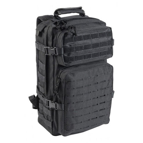 Sac à dos Cityguard Elite Pro 20L en polyester ripstop avec fonctionnalités MOLLE, poche frontale, compartiment pour hydratation, dos rembourré et bretelles ergonomiques réglables, idéal pour le sport et la randonnée.