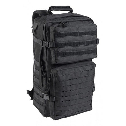 Sac à dos Cityguard Elite Pro 20L en polyester ripstop avec fonctionnalités MOLLE, poche frontale, compartiment pour hydratation, dos rembourré et bretelles ergonomiques réglables, idéal pour le sport et la randonnée.