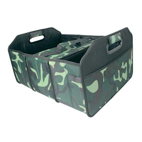 Car trunk organizer featuring 3 compartments and a completely removable isothermal bag for easy storage and travel, folds easily for compact car storage, ideal for keeping your vehicle organized and efficient, perfect for car owners and travelers seeking space-saving solutions