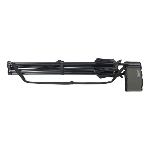 Image d'un siège pliant Verney Carron avec dossier ouaté, idéal pour les activités de plein air, léger, portable grâce à sa sangle de transport, structure robuste en acier et assise en polyester, fauteuil pratique et confortable pour la chasse, la pêche et autres loisirs en extérieur