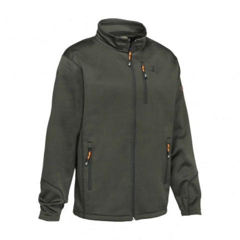 Sweatshirt zippé Percussion Wild Boar Republic pour passionnés de chasse, motif sanglier, confortable et pratique avec fermeture éclair et poches, idéal pour activités en plein air et style moderne.