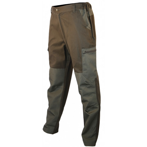 Pantalon de chasse Treeland Maquisard II orange camo renforcé anti-ronce, léger et respirant, idéal pour visibilité en début de saison de chasse.