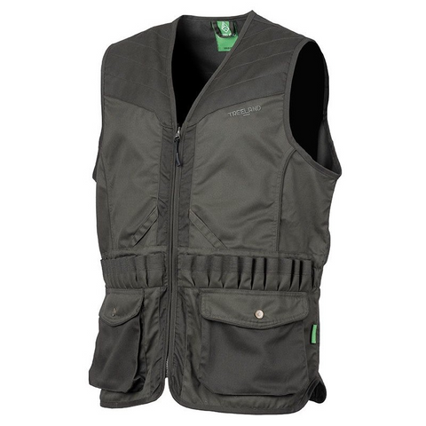 Image du Gilet Treeland vert 609N, un équipement durable et confortable pour les activités de chasse et de plein air avec nombreuses poches, fabriqué à partir de matériaux de haute qualité, offrant un camouflage optimal et une grande mobilité.