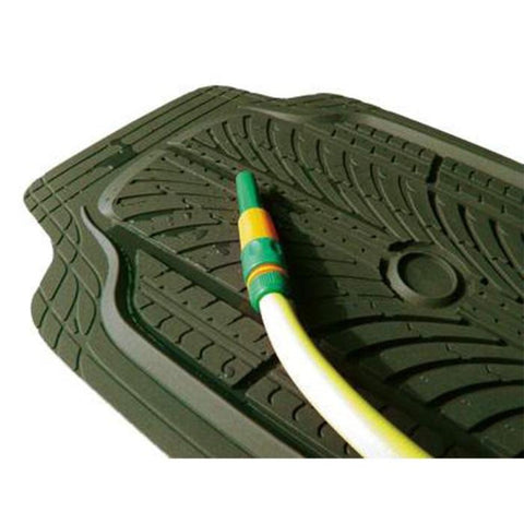 Tapis de sol auto universel Europarm Tread en PVC recyclé, imperméable et ajustable, conçu pour la protection des véhicules des chasseurs et amateurs d'activités en plein air. Parfait pour un usage off-road, avec design unique et respect de l'environnement.