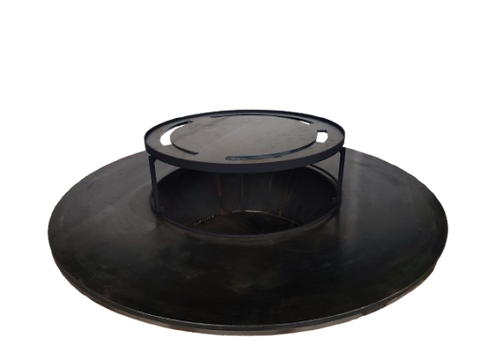 Four à pizza extérieur Forno di Tonio en acier carbone, compatible avec le brasero Random 100, atteignant 600°C avec pierre réfractaire pour cuisson rapide et homogène de pizzas napolitaines