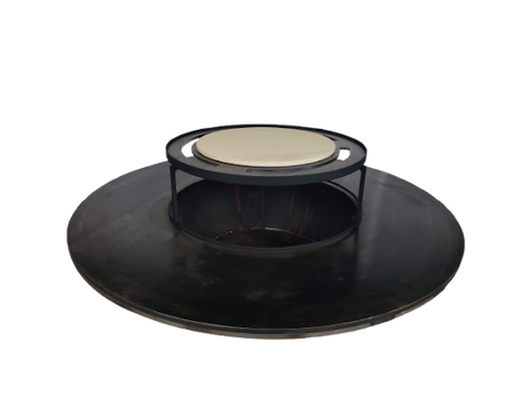 Four à pizza extérieur Forno di Tonio en acier carbone, compatible avec le brasero Random 100, atteignant 600°C avec pierre réfractaire pour cuisson rapide et homogène de pizzas napolitaines