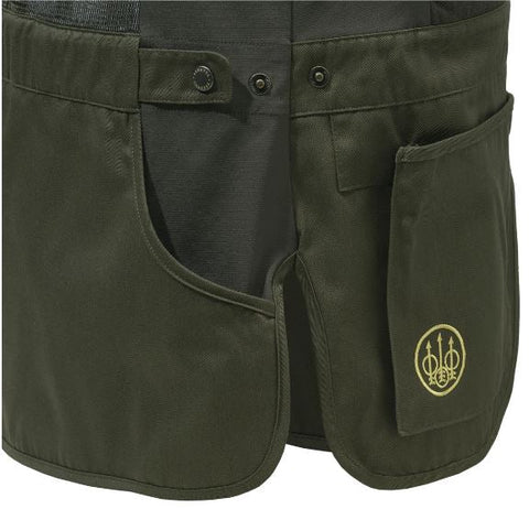 Gilet Beretta Tredi pour tir sportif, conçu avec du coton lourd et un dos en filet 3D pour une ventilation optimale, doté d'inserts élastiques pour ajustement et liberté de mouvement, idéal pour compétitions et séances de tir en été