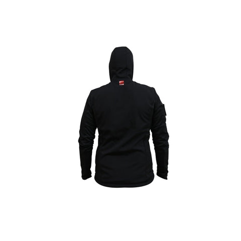 Veste Softshell Benelli pour homme, idéale pour les activités de plein air, disponible en tailles M et L avec logo distinctif à l'avant et à l'arrière, coupe-vent et imperméable, couleur moderne, parfaite pour la randonnée et les tenues décontractées