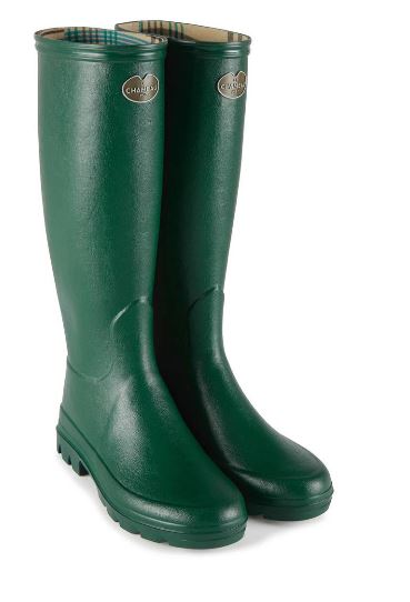 Bottes Le Chameau Iris - Doublées Jersey fabriquées à la main, légères et colorées, étanches et confortables avec doublure séchage rapide, parfaites pour le jardinage, la marche et les activités extérieures sous toutes conditions météorologiques, en caoutchouc durable Chamolux inspirées par la nature