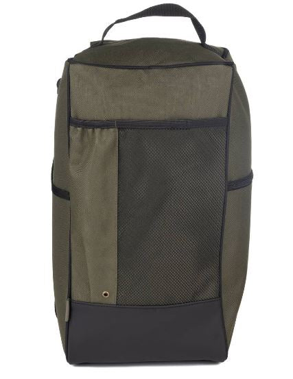 Sac à bottes Le Chameau Iris en Vert Chameau transportant facilement des bottes, avec fermeture éclair double et poche zippée sur le côté, idéal pour protéger vos bottes contre l'humidité et garder votre voiture propre.