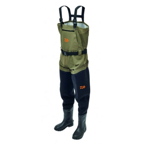 Waders Daiwa respirants hybrides avec bottes WDRHB4041